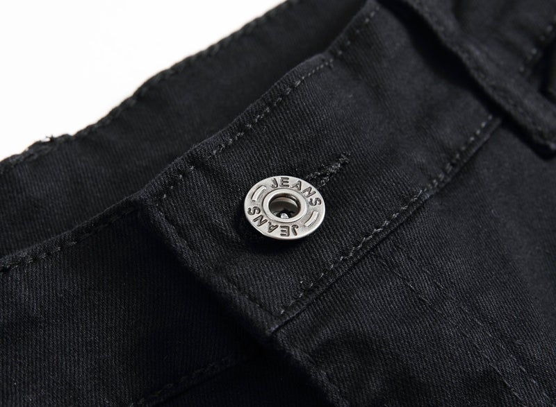 FREDD MARSHALL Boy's Black Skinny Fit Stretch Slim Straight Fashion Jeans Pants,Black,10 Slim - Image 2